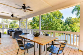 Dock and Fire Pit Waterfront Lake Hickory Retreat!